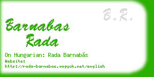 barnabas rada business card